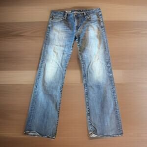 AG Adriano Goldschmied The Hero Mens Sz 38x34 Relaxed Bootcut Medium Wash Denim